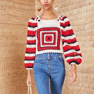 Ulla Johnson Beso Hand Crochet Sweater